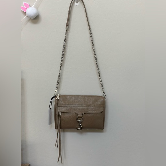 REBECCA MINKOFF Leather Crossbody Bag in Sandrift - Picture 5 of 11